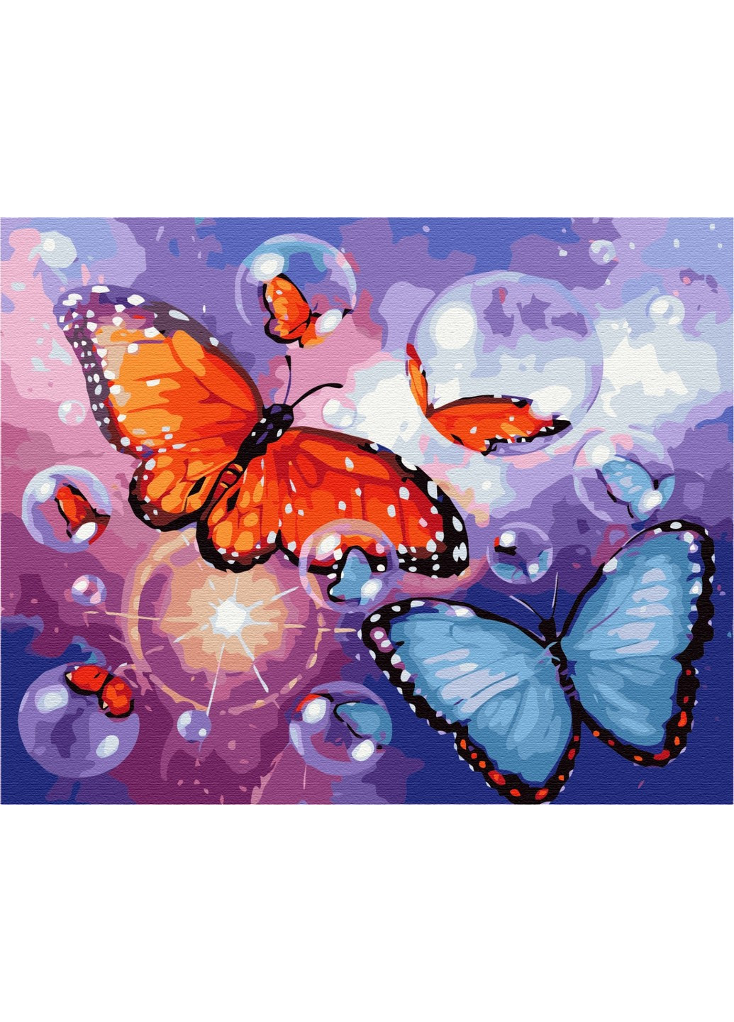Картина за номерами Мильні метелики 40x50 см Brushme (257840920)