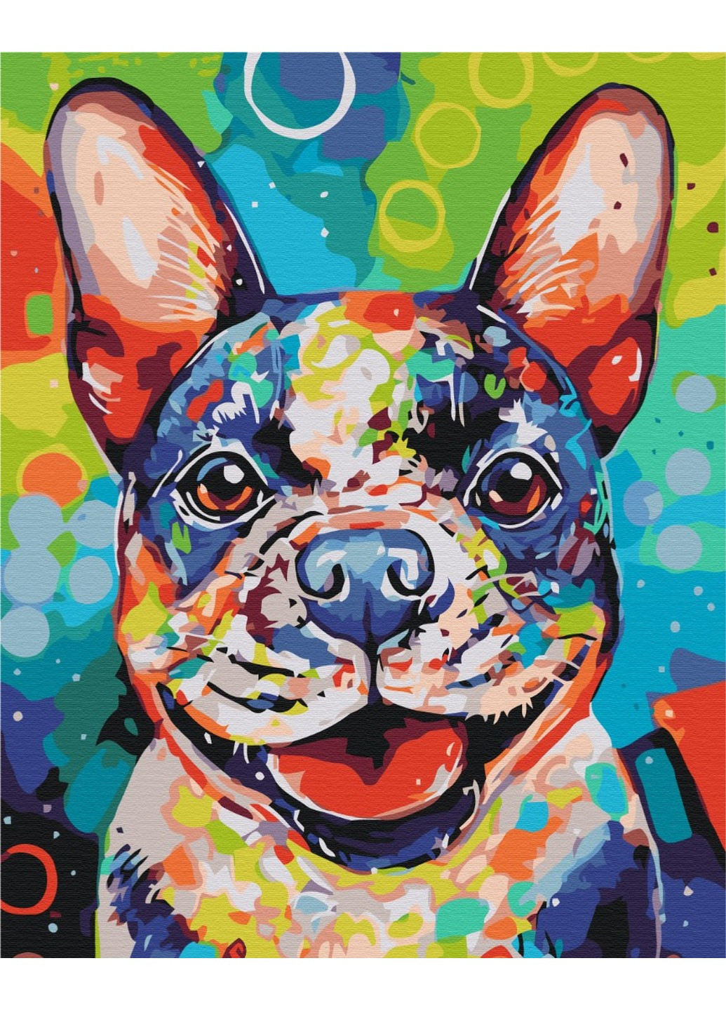 Картина за номерами Яскравий пес 40x50 см Brushme (257841003)