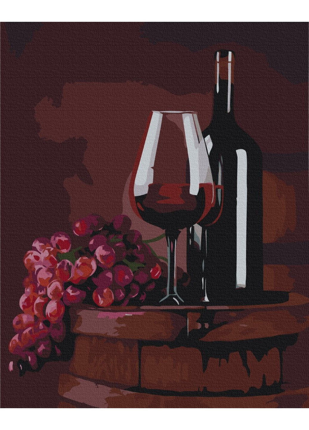Картина по номерам Бокал красного © Valentyna Ivanova 40x50 см Brushme (257840988)