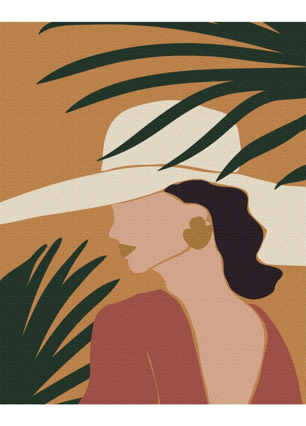 Картина по номерам Пастельные тропики: триптих 3 40x50 см Brushme (257840838)