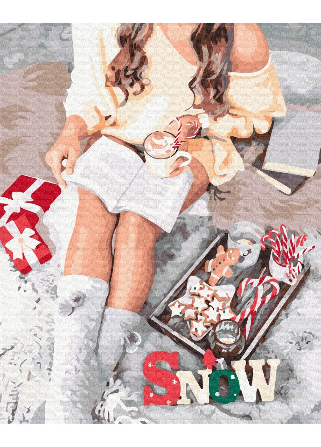 Картина по номерам Зимнее настроение 40x50 см Brushme (257840680)