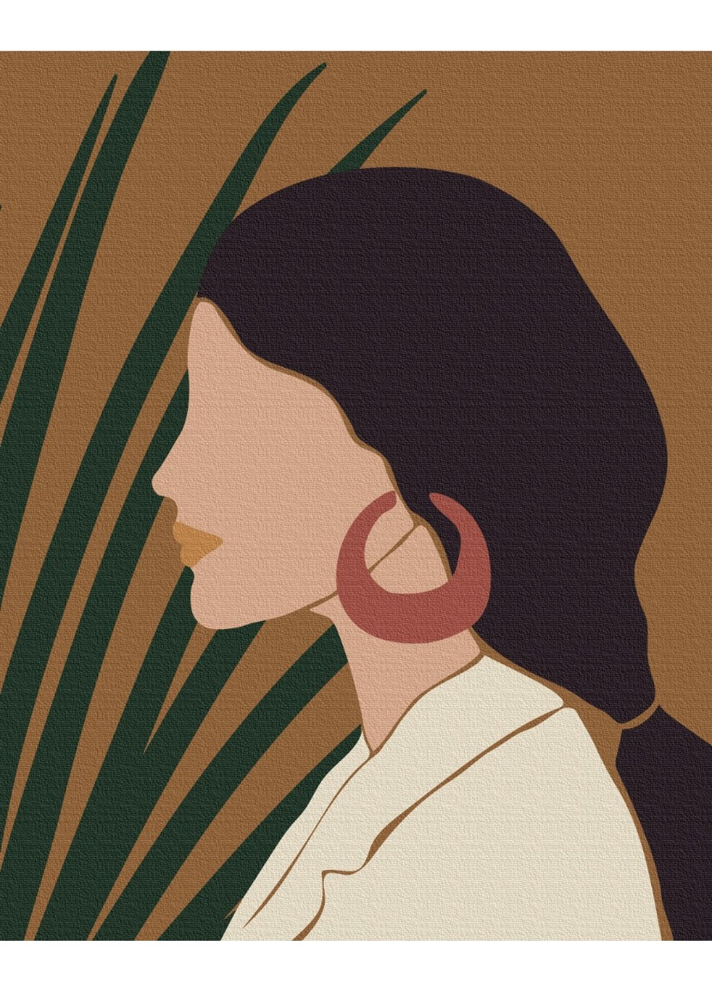 Картина по номерам Пастельные тропики: триптих 1 40x50 см Brushme (257841000)