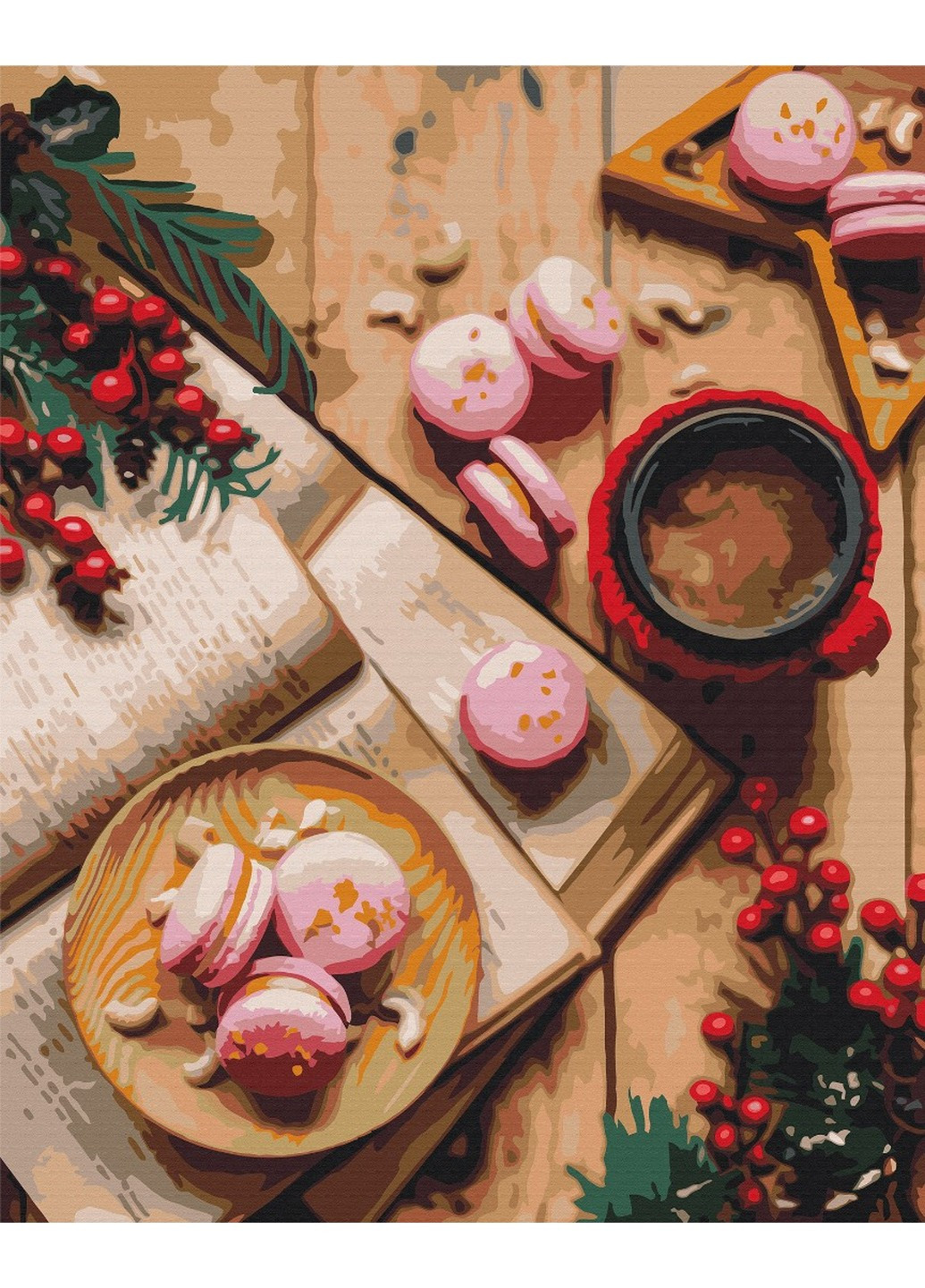 Картина за номерами Десерт на Різдво 40x50 см Brushme (257840806)