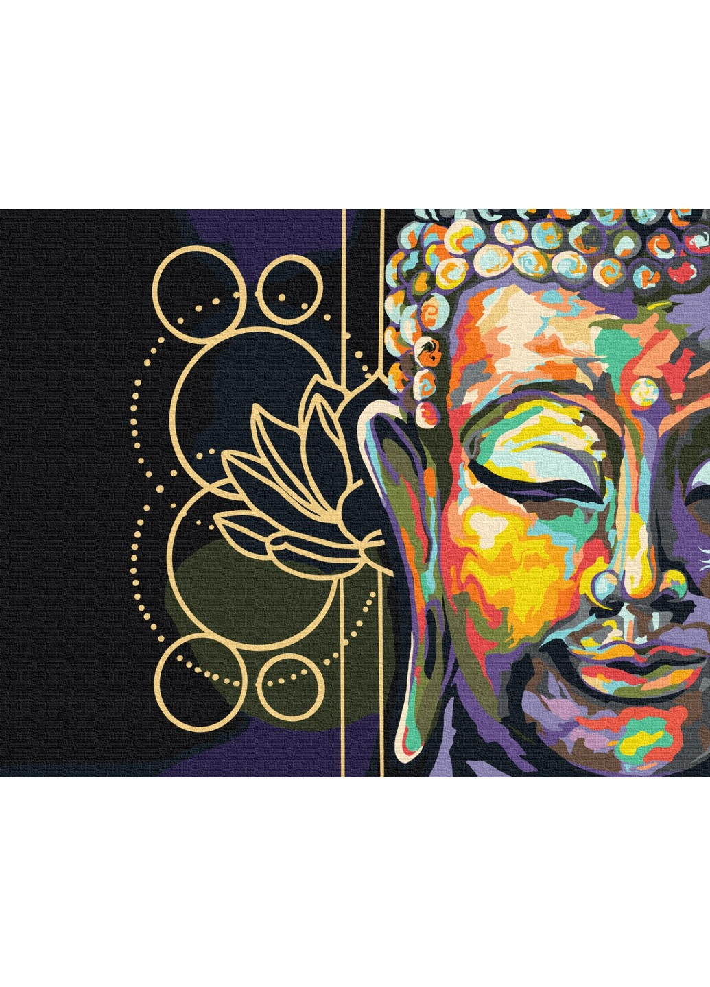 Картина за номерами Символіка Будди 40x50 см Brushme (257841172)