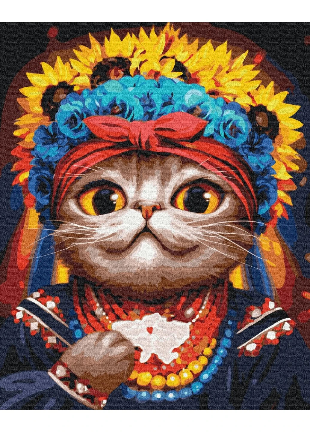 Картина по номерам Кошка Автор ©Марианна Пащук 40x50 см Brushme (257841082)