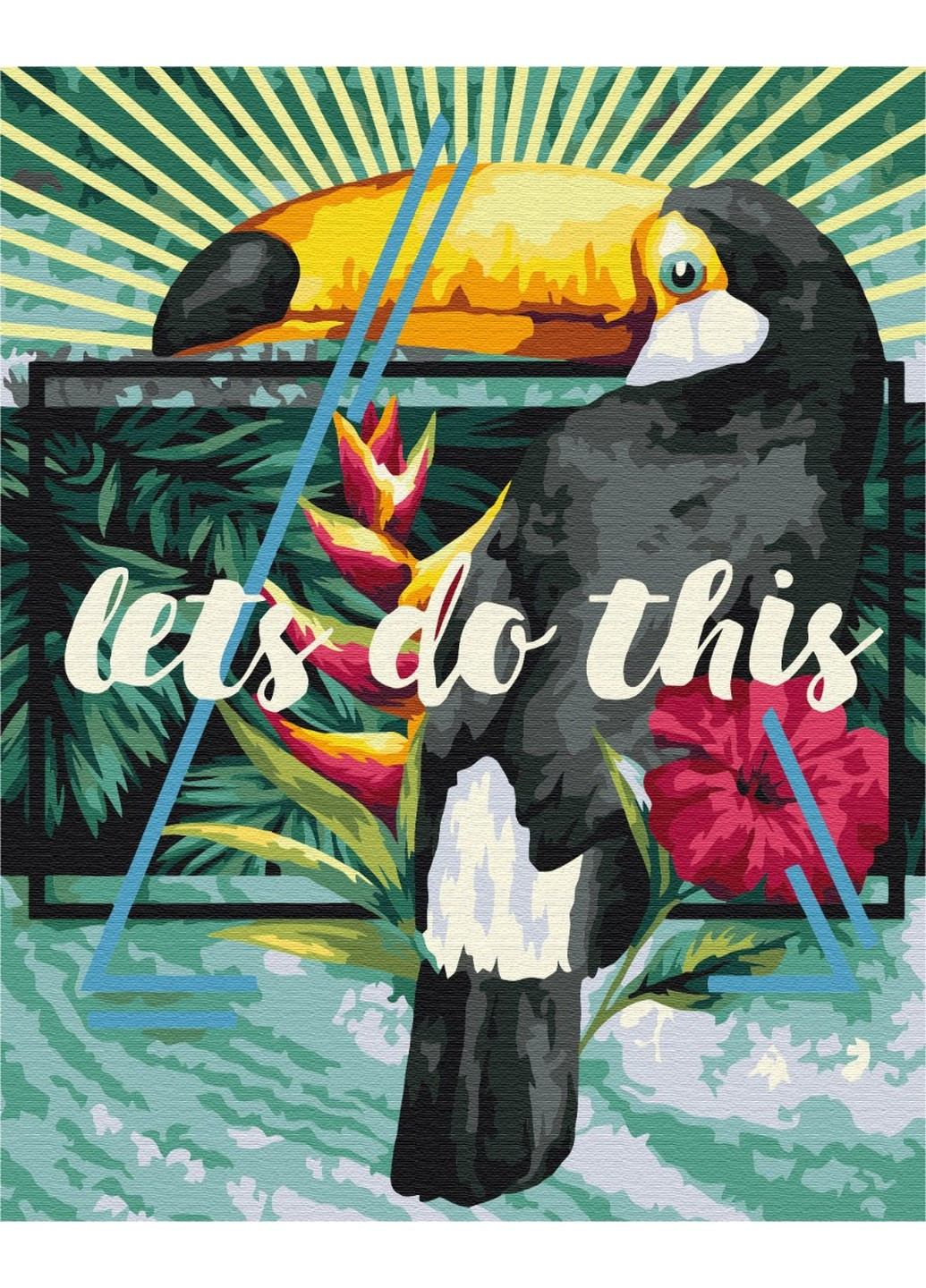 Картина за номерами Літній принт 40x50 см Brushme (257840774)