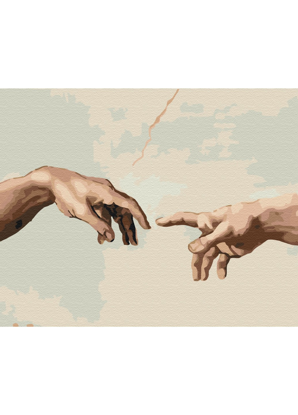 Картина за номерами Створення Адама 40x50 см Brushme (257841078)