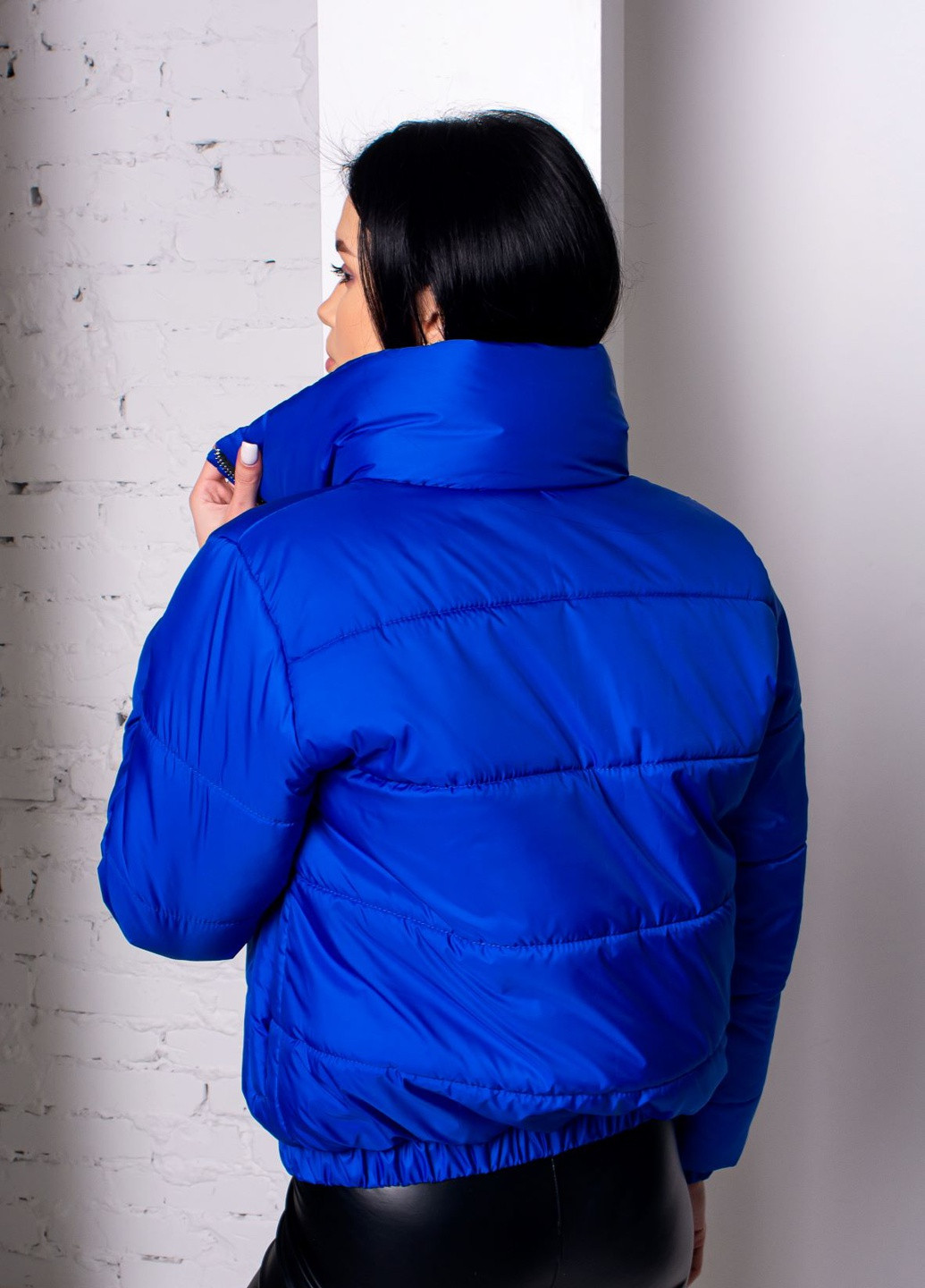 Синяя демисезонная куртка женская осенняя к-008 SoulKiss k-008