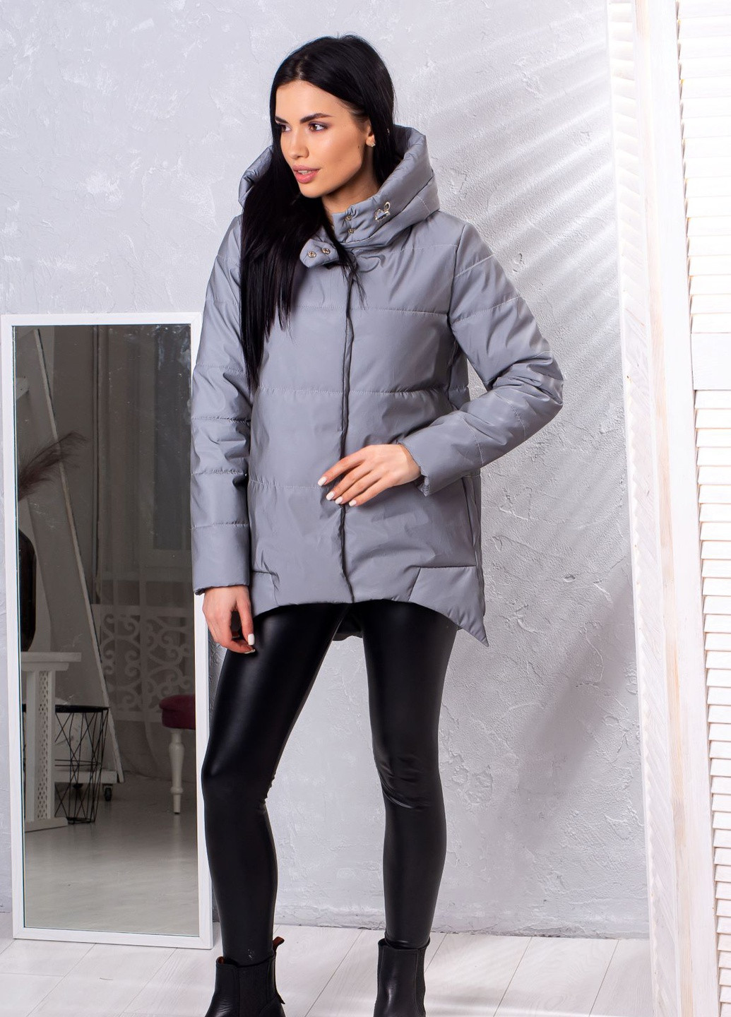 Комбинированная демисезонная куртка женская светоотражающая к-014 SoulKiss k-014