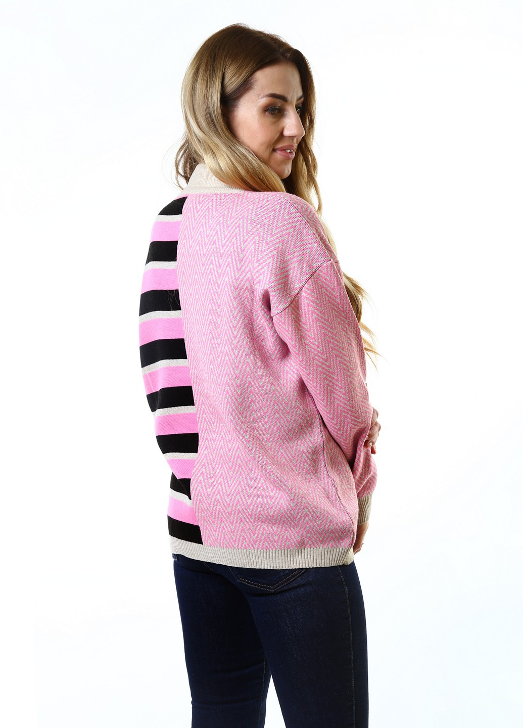 Рожевий демісезонний светр No Brand