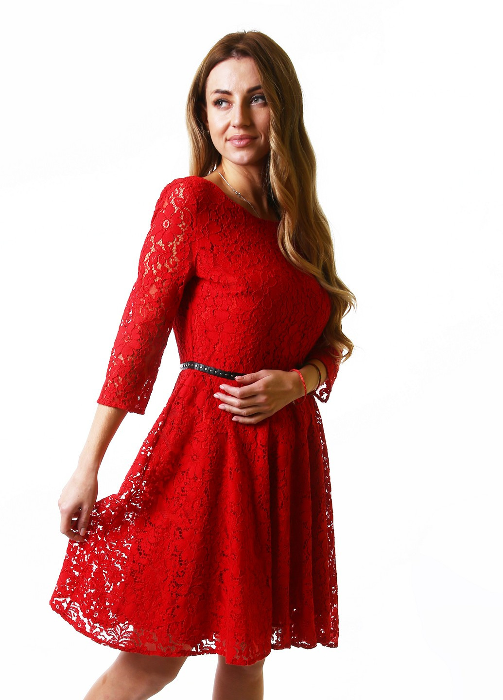 Червона вечірня сукня Guess однотонна