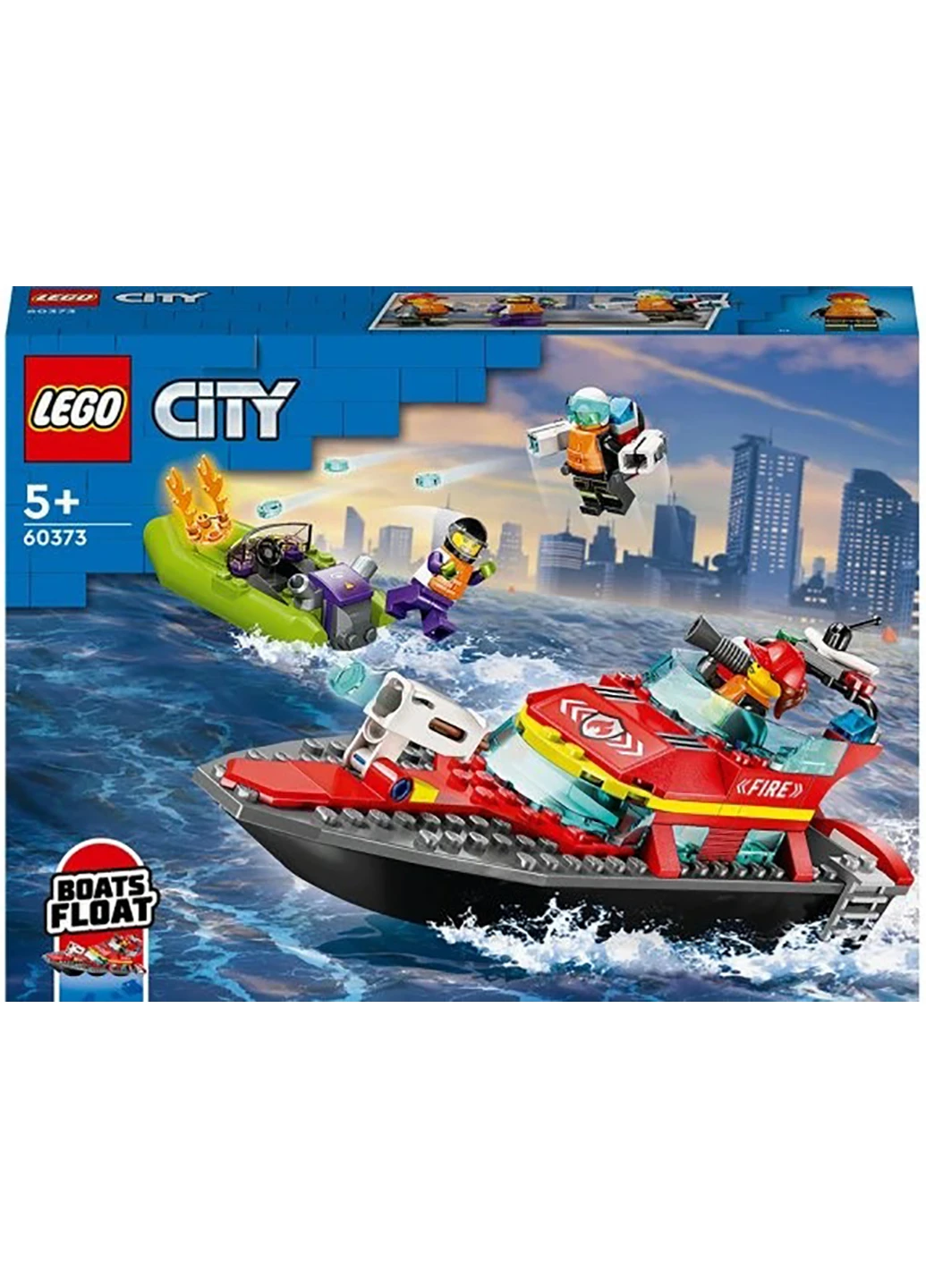 Конструктор Лодка пожарной бригады 60373 Lego (257875070)