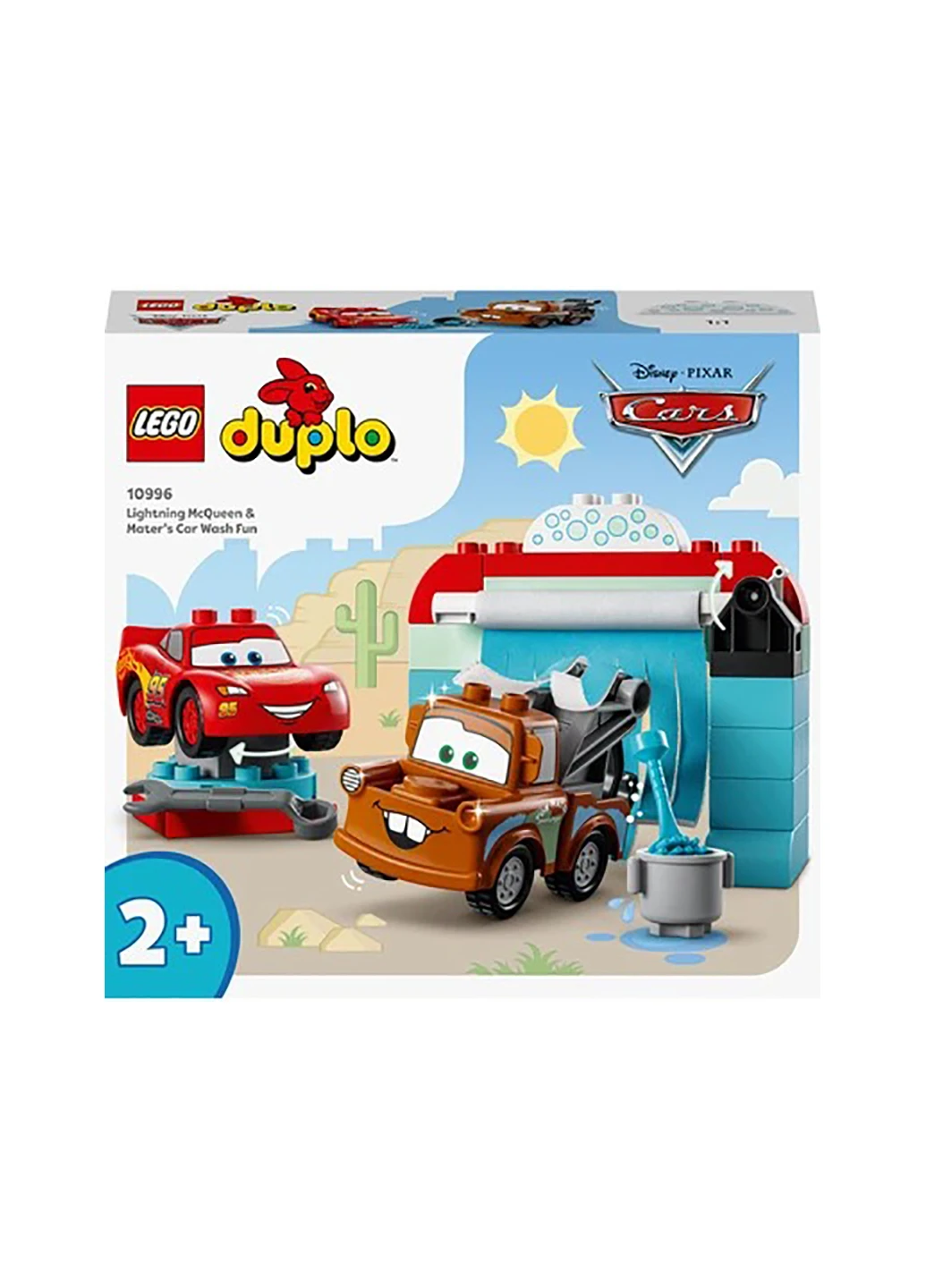 Конструктор DUPLO Развлечения Молнии МакКвина и Сырника на автомойке 10996 Lego (257875088)