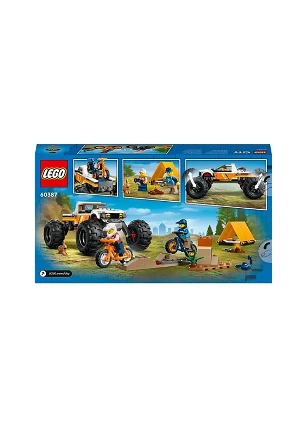 Конструктор City Приключения на внедорожнике 4x4 60387 Lego (257875069)