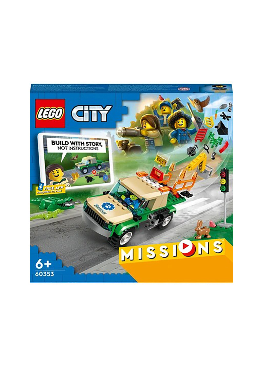 Конструктор City Місії порятунку диких тварин 60353 Lego (257877726)