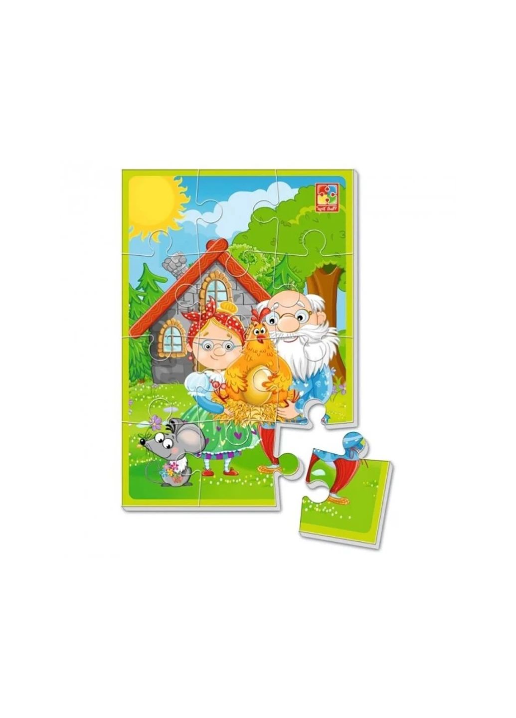 М'які пазли А5 Курочка Ряба Vladi toys VT1103-69 (257895607)