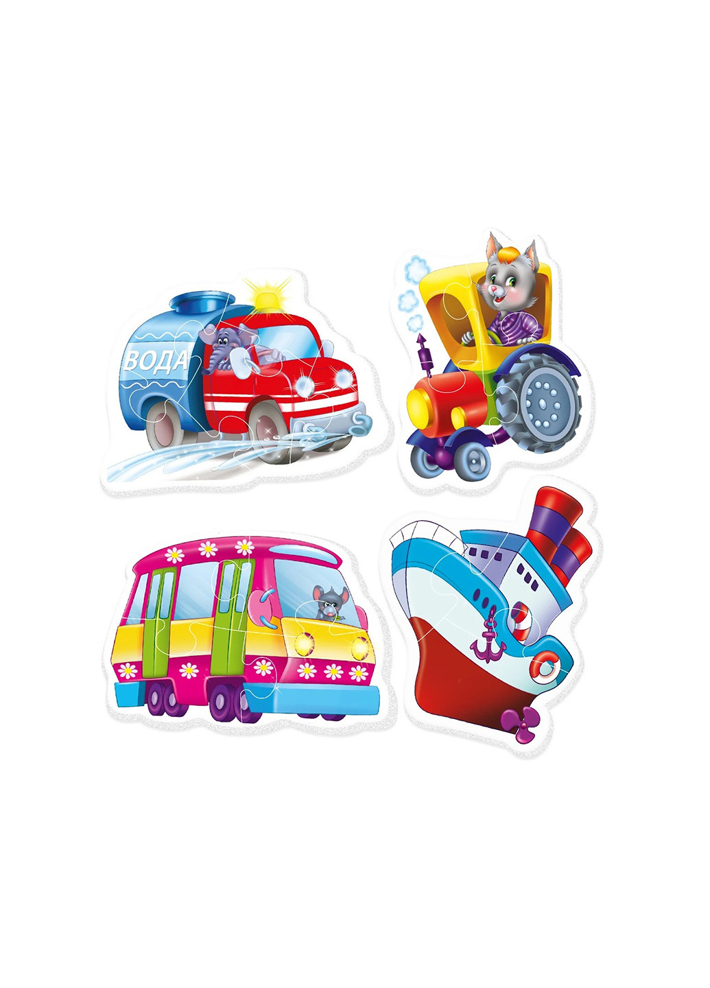 Беби-пазлы «Машины-помощники» Vladi toys vt1106-08 (257895439)