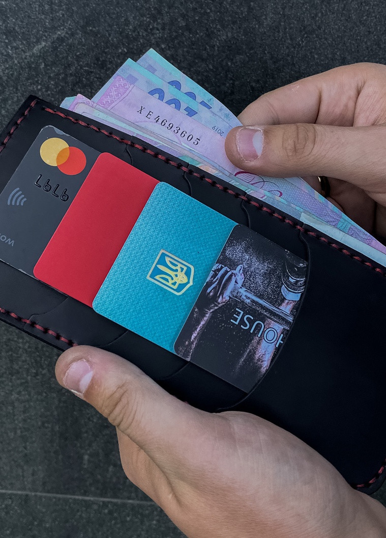 Лонгер, чорний з червоною ниткою SD Leather Urban (257898242)