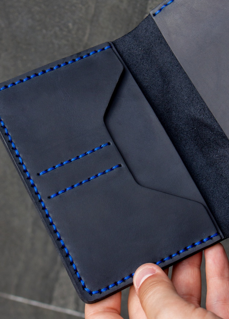 Портмоне для документов, темно-синее SD Leather comfort (257898239)