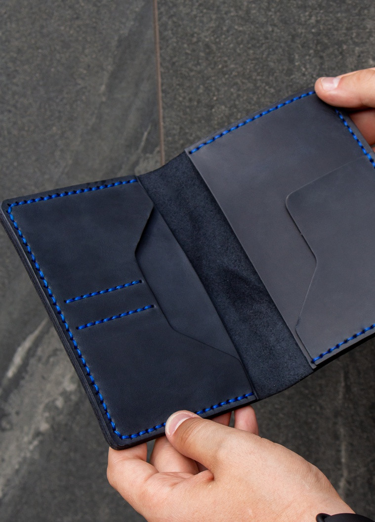 Портмоне для документов, темно-синее SD Leather comfort (257898239)