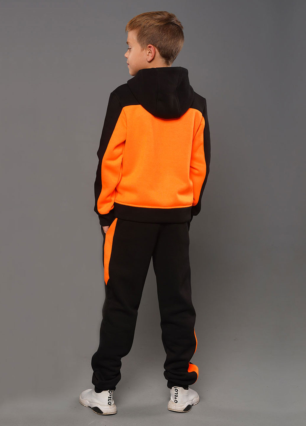Оранжевый зимний утепленный спортивный костюм на флисе брючный Tiaren Овен