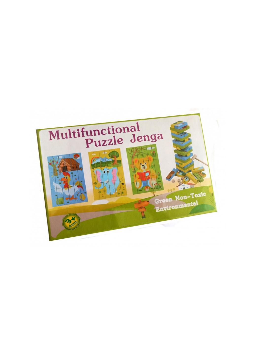 Дерев'яна джанга-пазл Multifunctional Puzzle Jenga 30980 Strateg (257907711)