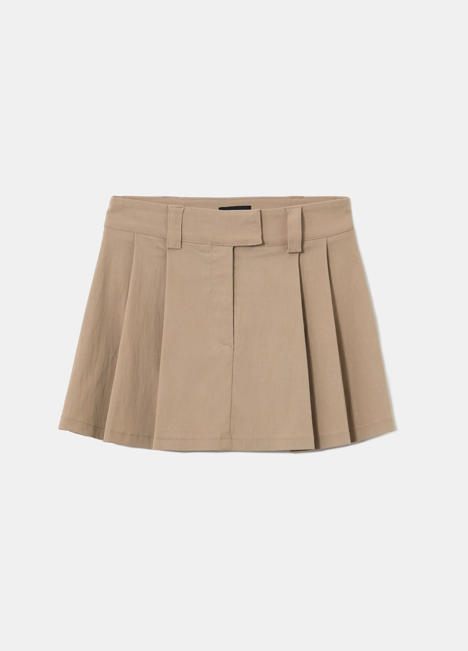 Бежевая кэжуал однотонная юбка Tally Weijl