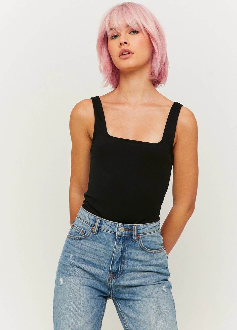 Топ Tally Weijl Basic Sleeveless Top - KNITTED BASIC TOP - (257939853)
