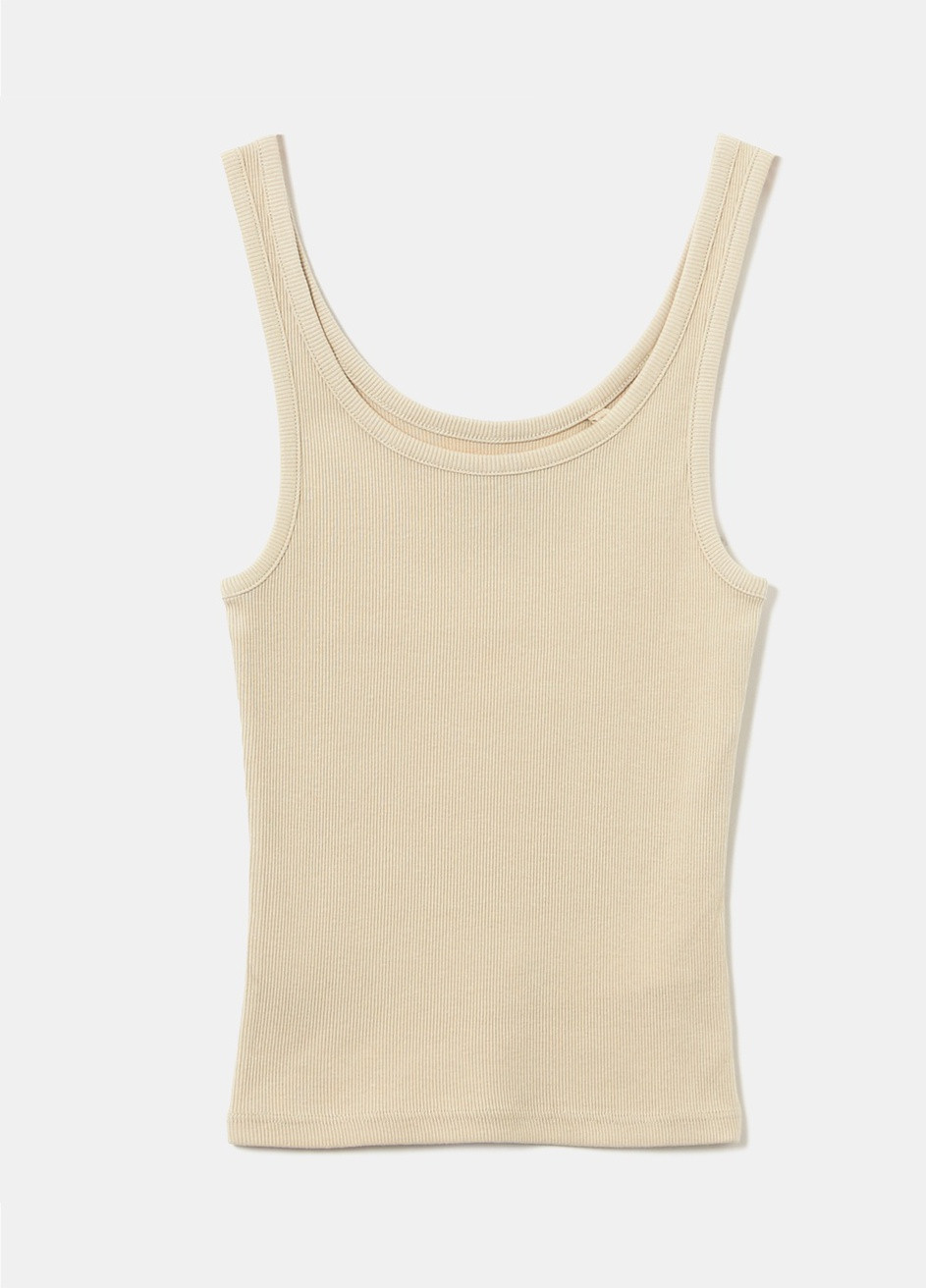 Топ Tally Weijl basic sleeveless top - knitted basic tshirt (257939856)