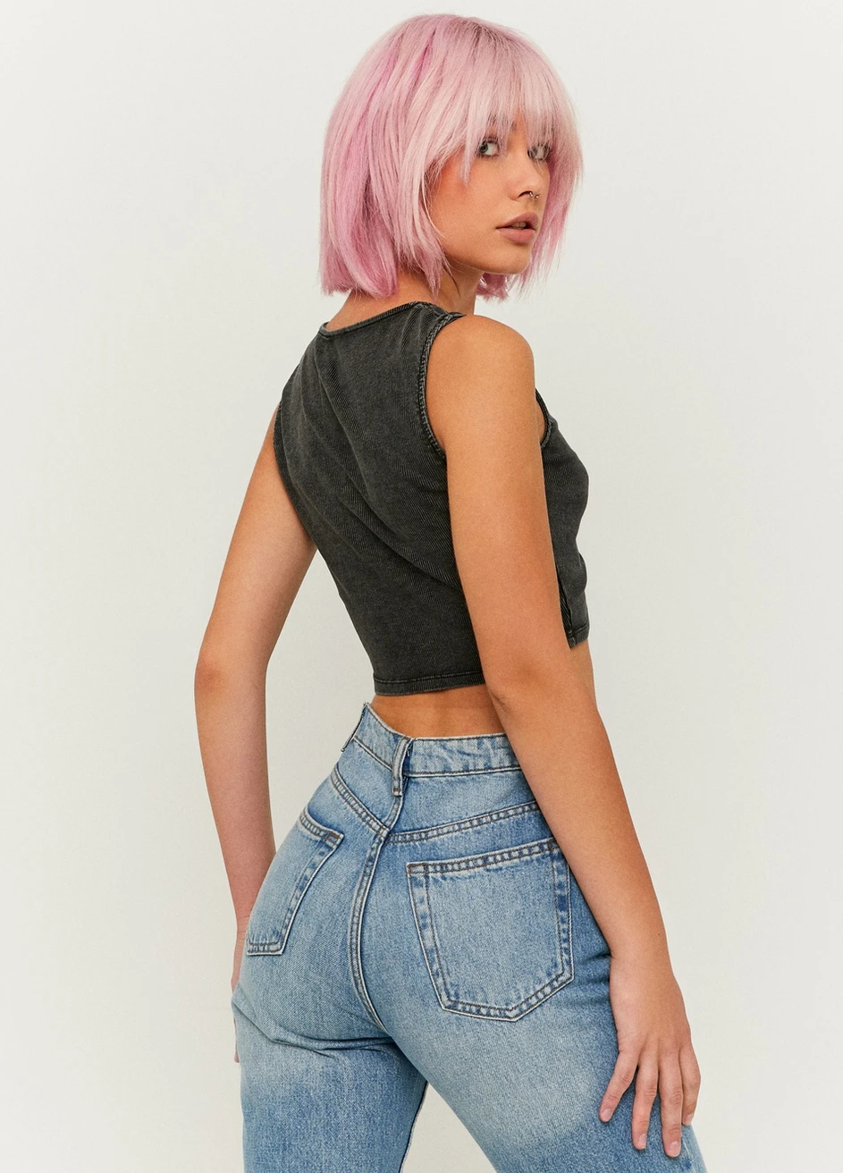 Топ Tally Weijl Basic Sleeveless Top - KNIT TOP - (257939810)