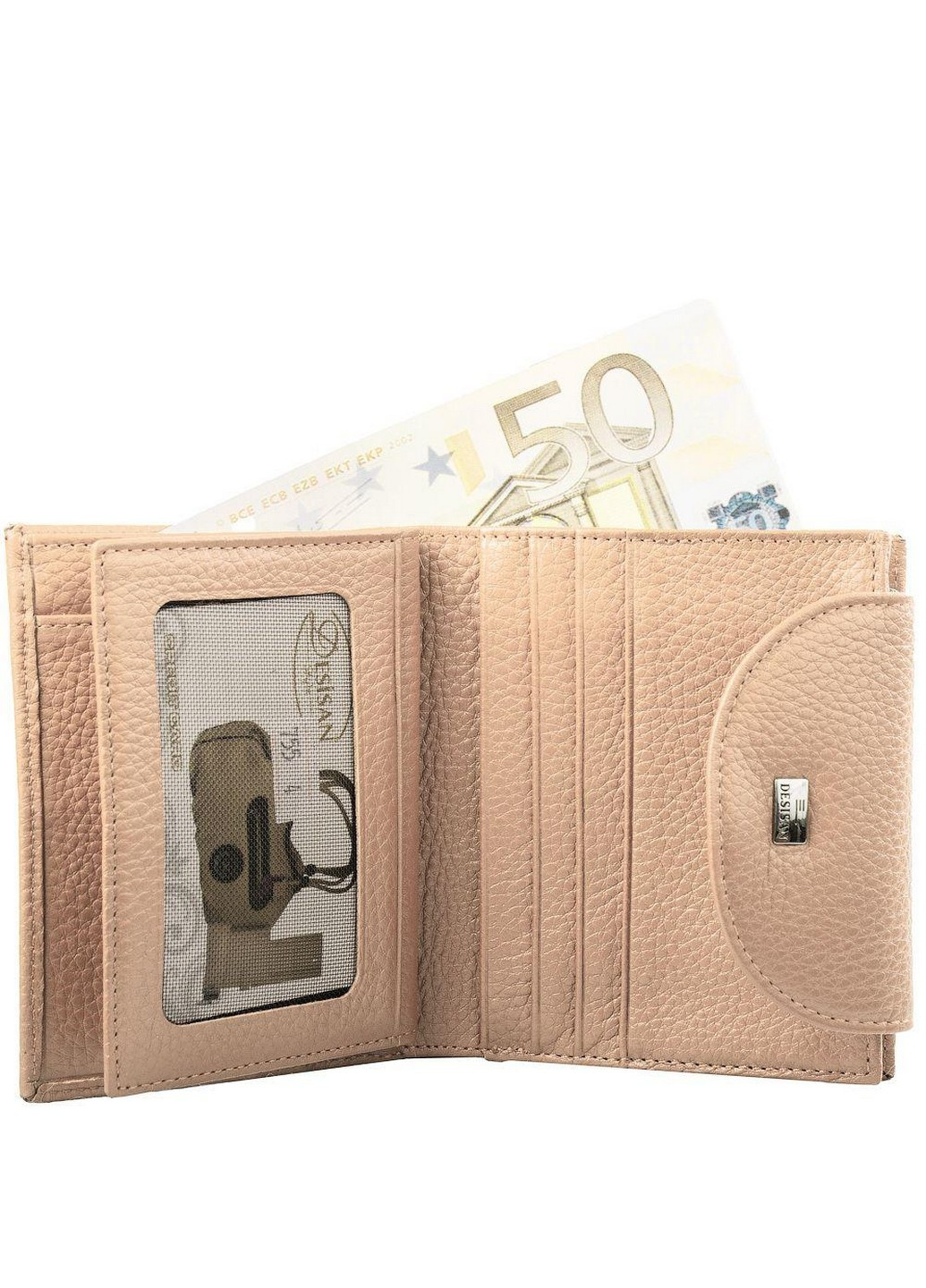 Жіночий шкіряний гаманець 9,5х12х3 см Desisan (257936744)