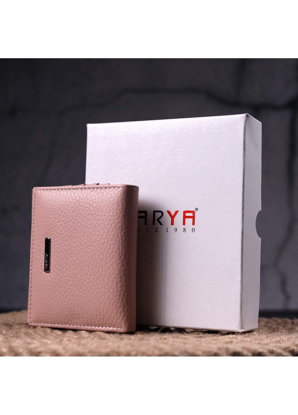 Компактний жіночий шкіряний гаманець з монетницею 10,5х10х2 см Karya (257936740)