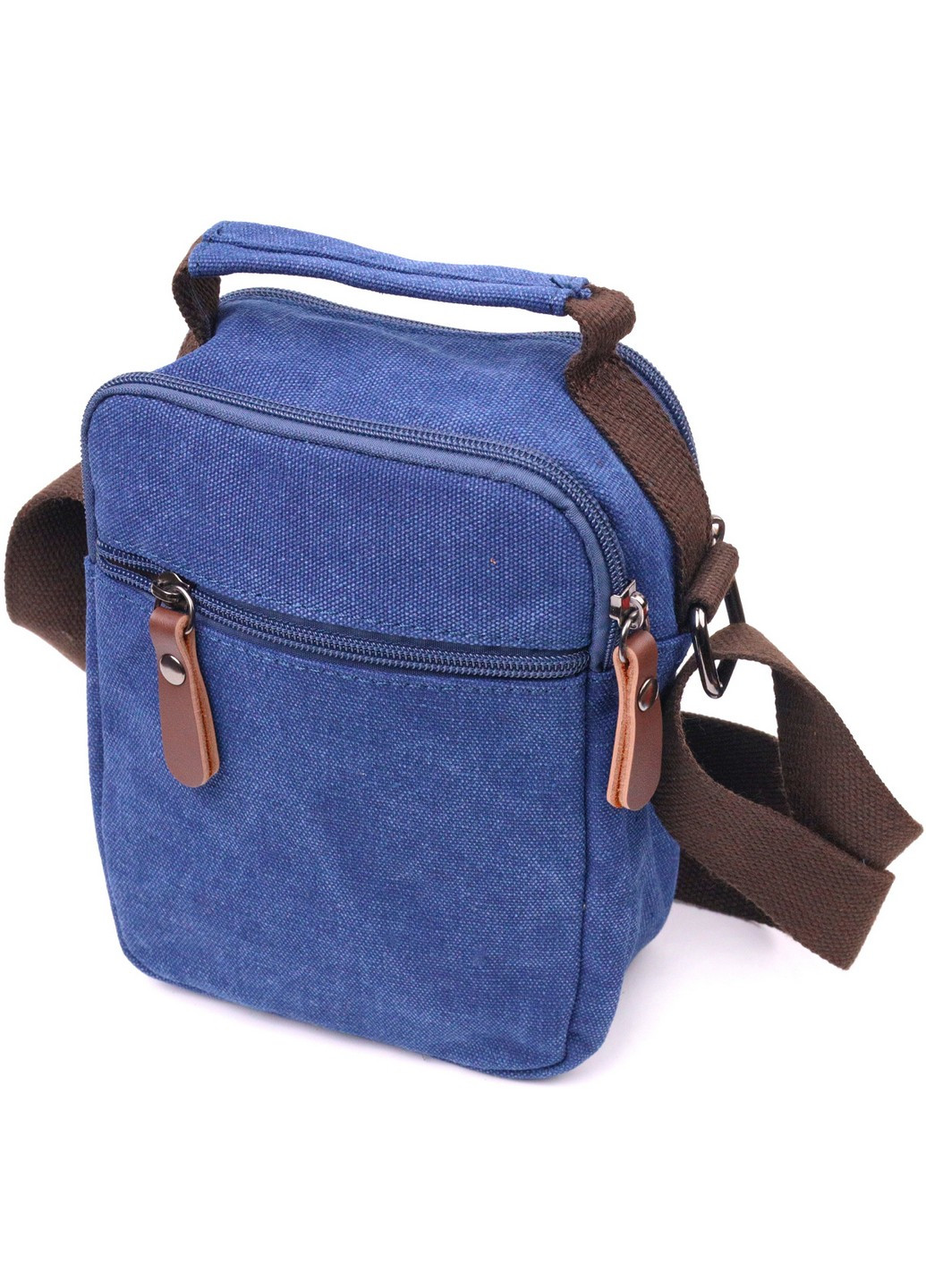 Практичная мужская сумка из плотного текстиля 15х20х8 см Vintage (257936327)