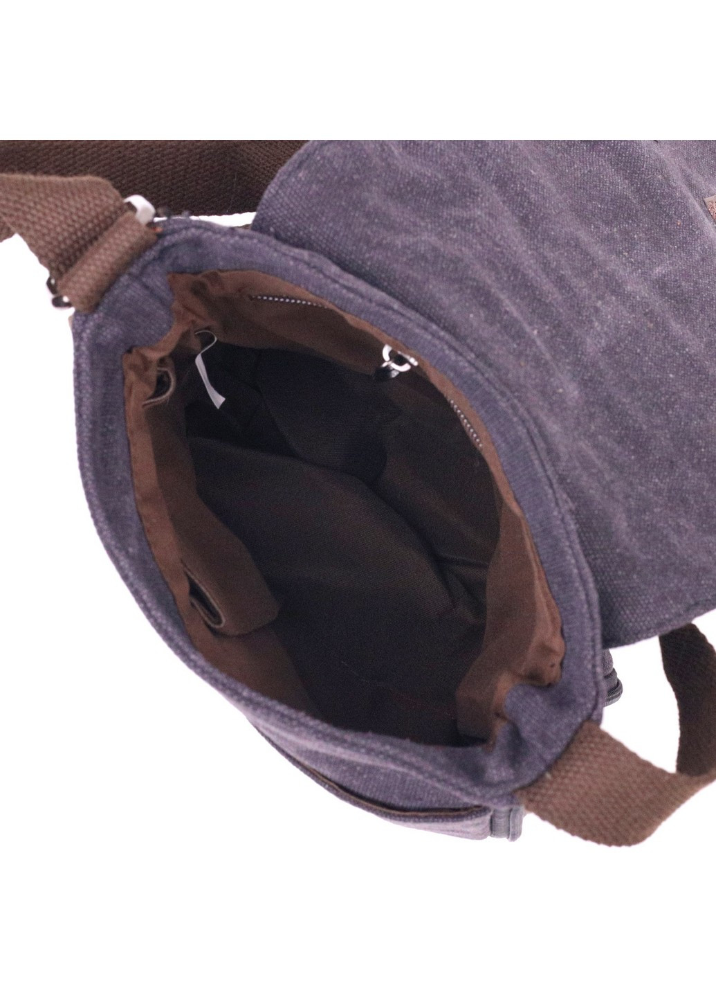 Вертикальна чоловіча сумка текстильна 19х14х2 см Vintage (257936341)