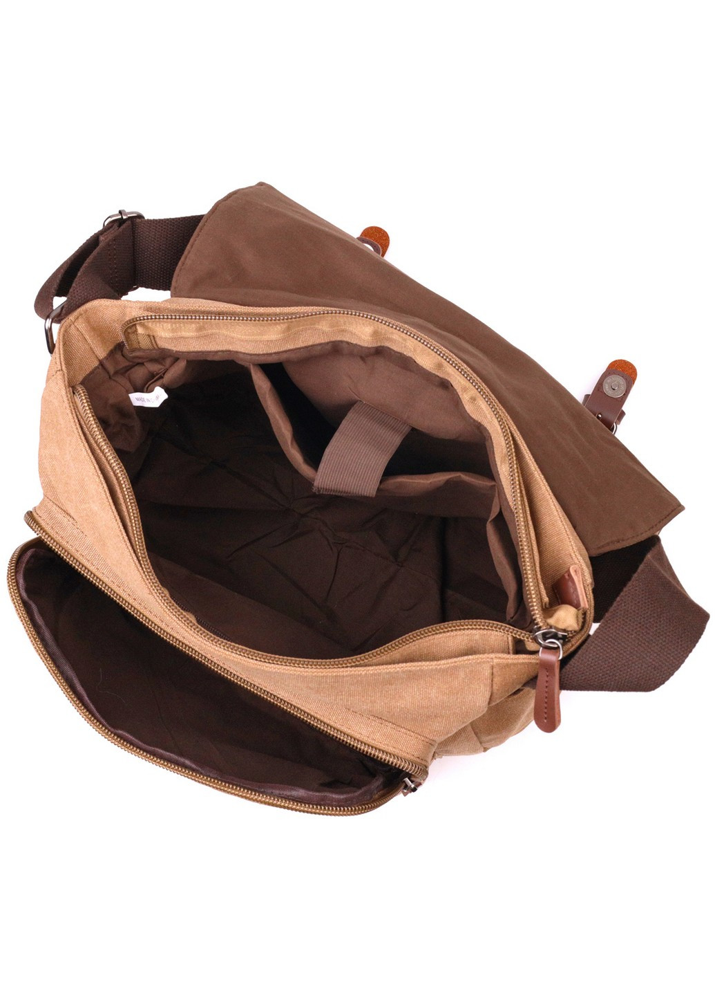 Большая сумка для ноутбука с клапаном из текстиля 36х33х10 см Vintage (257936351)