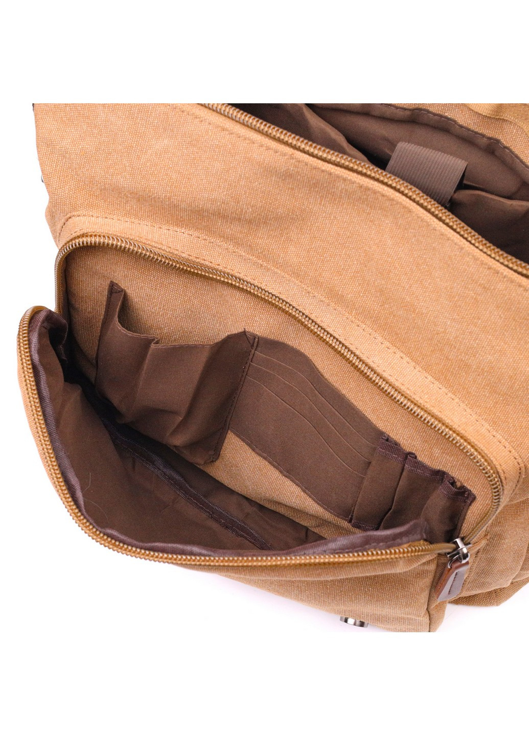 Большая сумка для ноутбука с клапаном из текстиля 36х33х10 см Vintage (257936351)