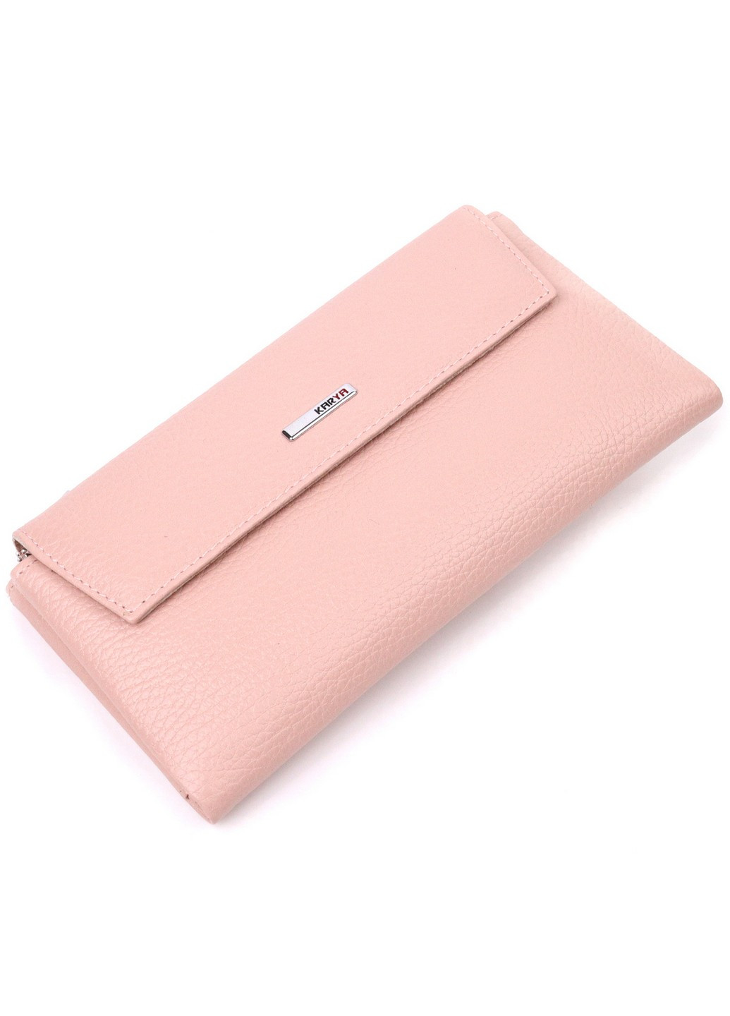Місткий жіночий гаманець із натуральної шкіри 19,5х10,5х1,5 см Karya (257937483)
