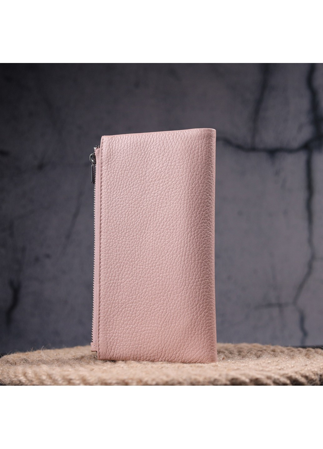 Місткий жіночий гаманець із натуральної шкіри 19,5х10,5х1,5 см Karya (257937483)