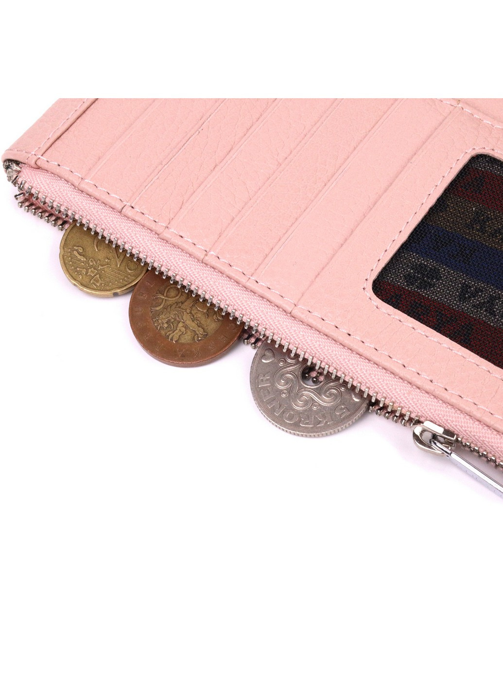 Місткий жіночий гаманець із натуральної шкіри 19,5х10,5х1,5 см Karya (257937483)