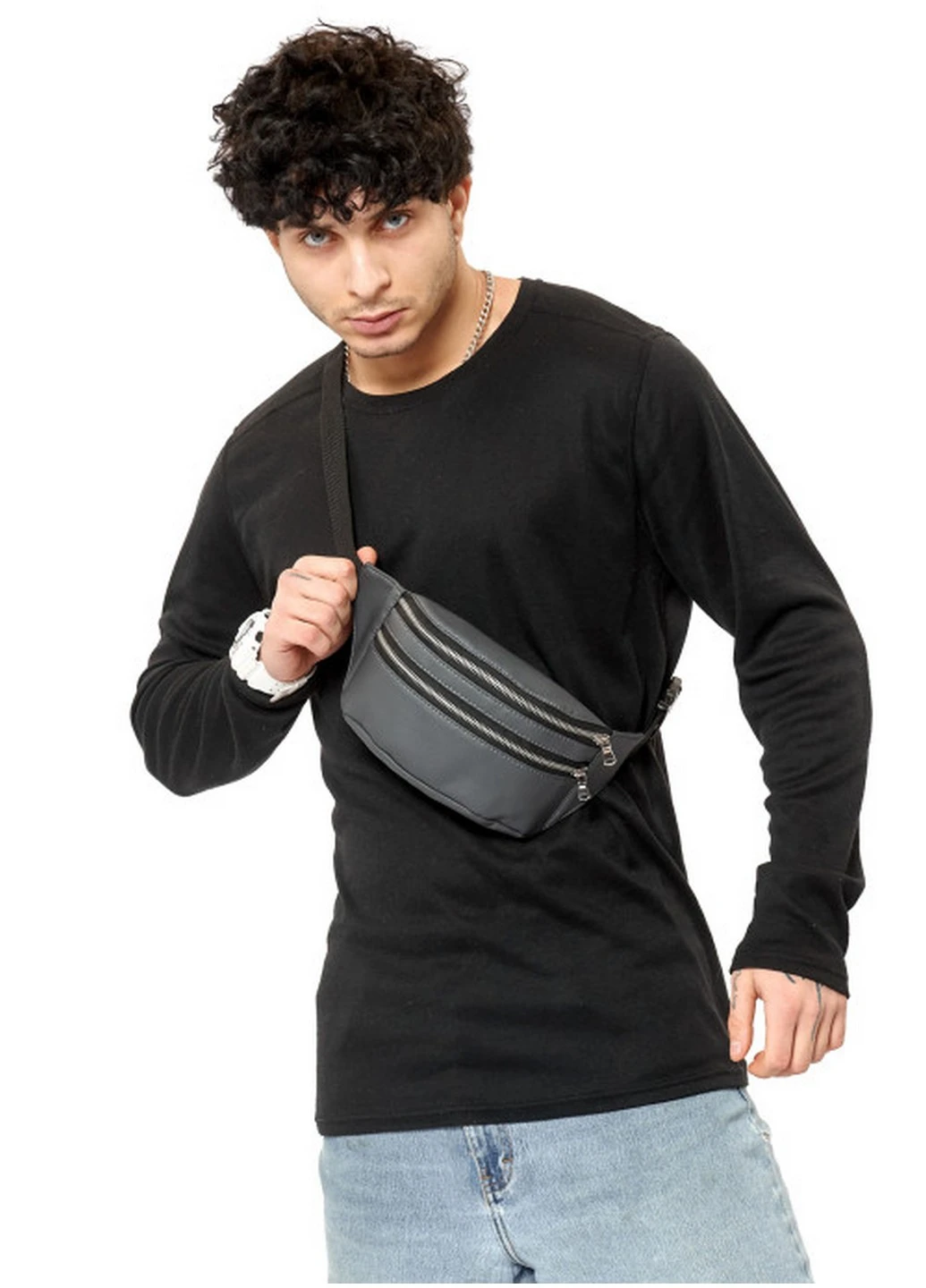 Сумка на пояс (бананка) 31х12х5 см Sambag (257937392)