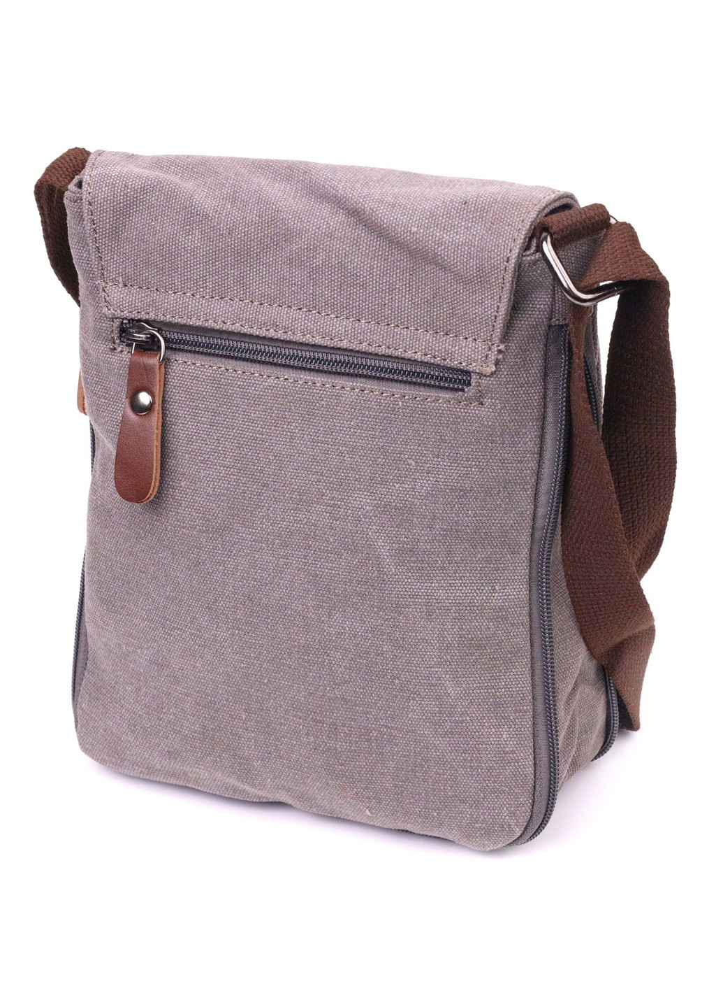 Практичная вертикальная мужская сумка из текстиля 19х14х2 см Vintage (257937236)