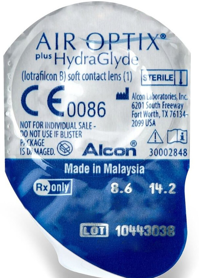 AIR OPTIX plus HydraGlyde 1 шт. Alcon (257941074)