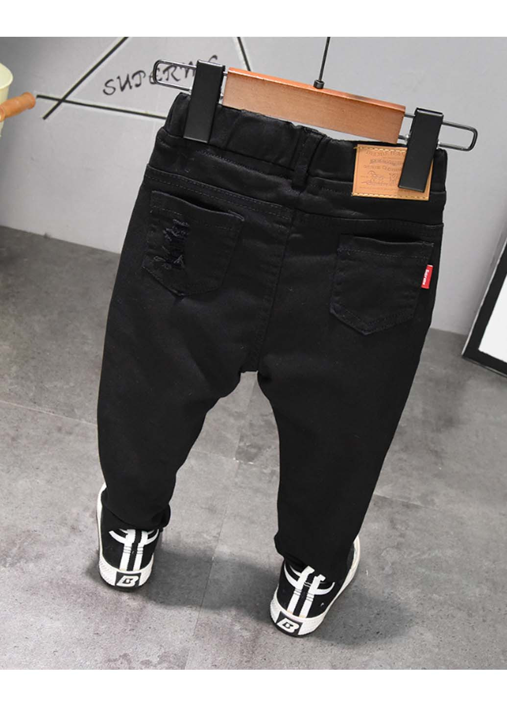Черные кэжуал демисезонные брюки зауженные No Brand
