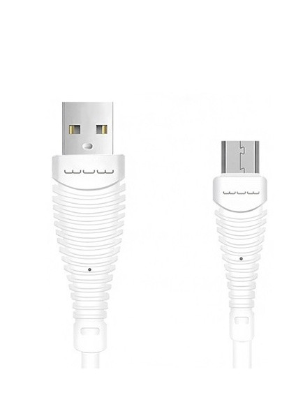 Кабель для зарядки и передачи данных WUW X75 USB to Micro USB Белый 1 м No Brand (257952226)