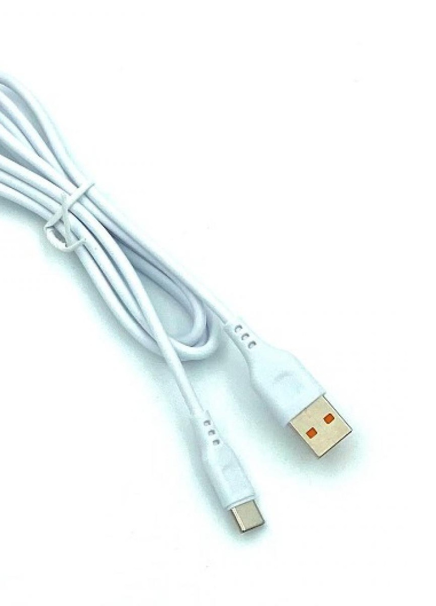 Кабель для заряджання та передачі даних Denmen D01T USB to Type-C Білий 1 м No Brand (257952222)