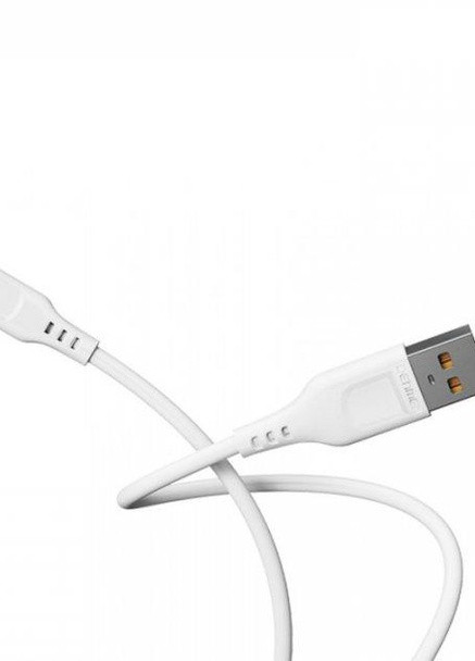 Кабель для зарядки и передачи данных Denmen D01L USB to Lightning Белый 1 м No Brand (257952225)