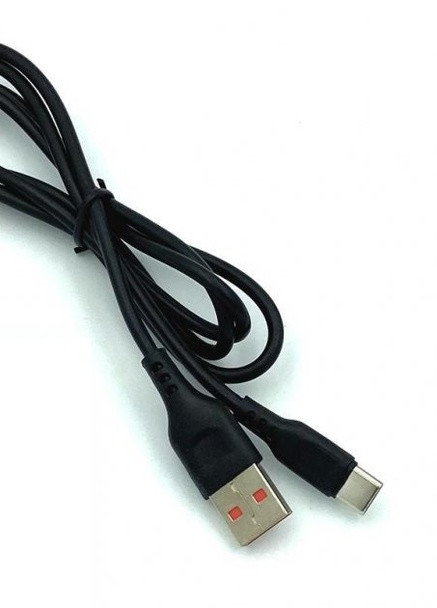 Кабель для заряджання та передачі даних Denmen D01T USB to Type-C Чорний 1 м No Brand (257952219)