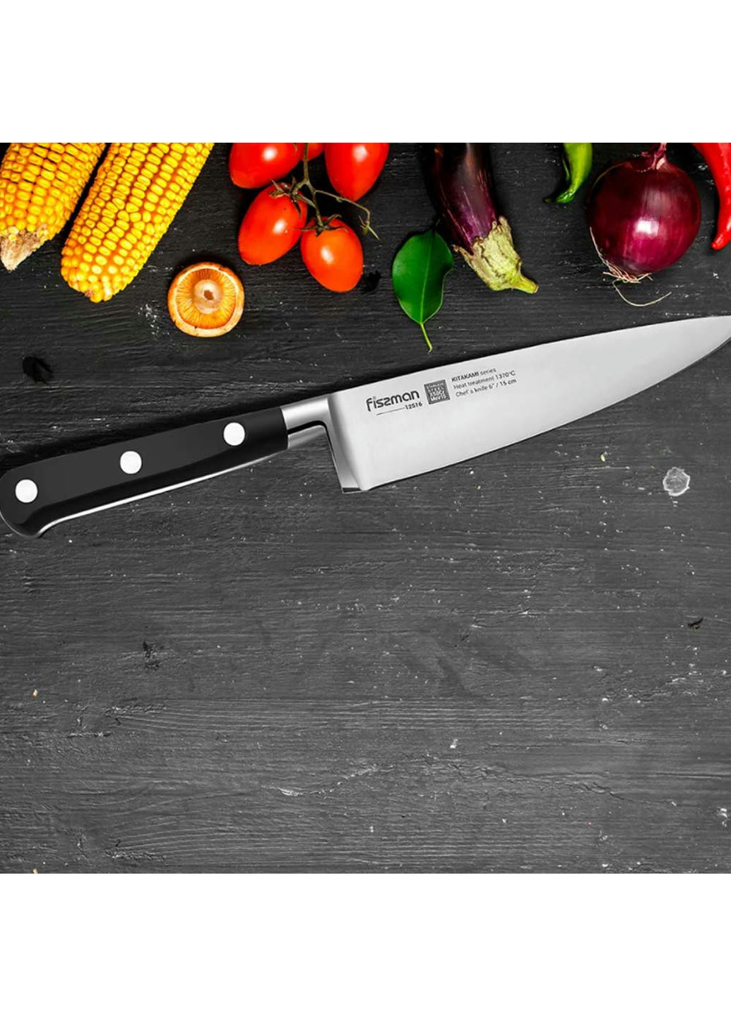 Нож поварской Kitakami FS-12516 15 см Fissman (257974545)