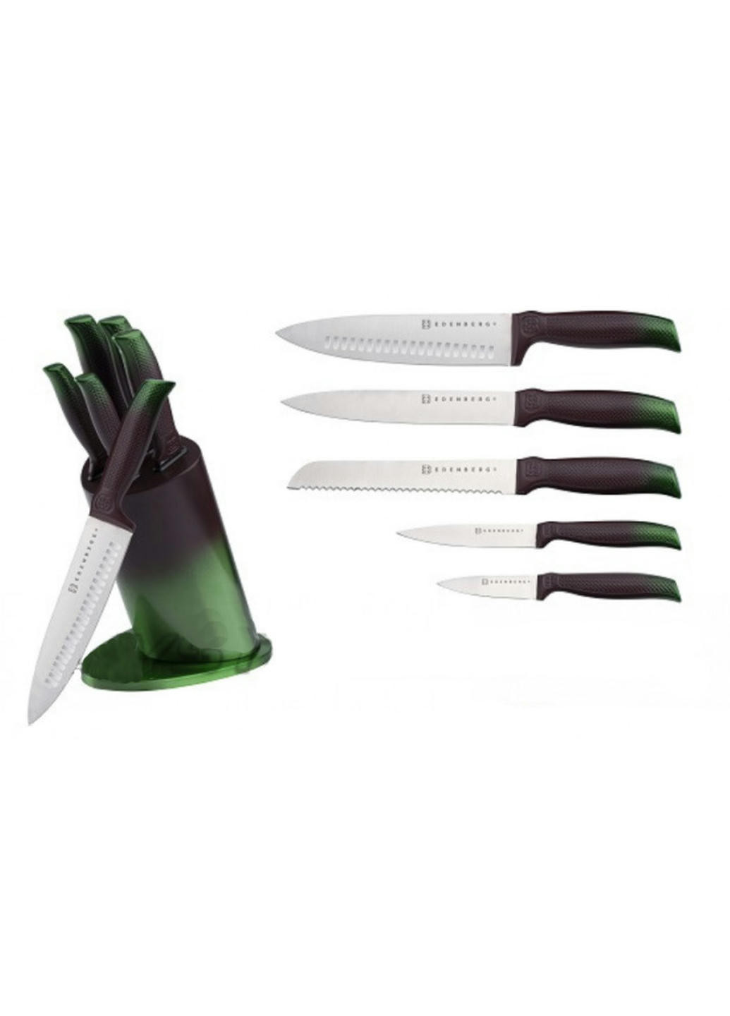Набір ножів EB-11022-Red 6 предметів червоний Edenberg комбінований,