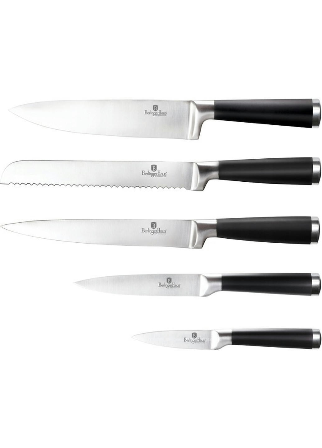 Набор ножей 6 предметов Black Royal BH-2425-SO Berlinger Haus комбинированные,